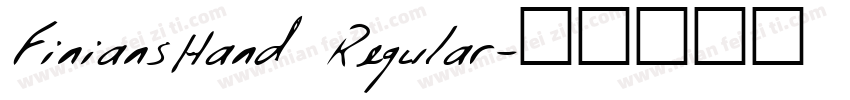 FiniansHand Regular字体转换